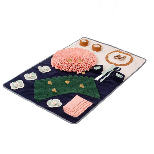 Tapis de Fouille Chien Flower